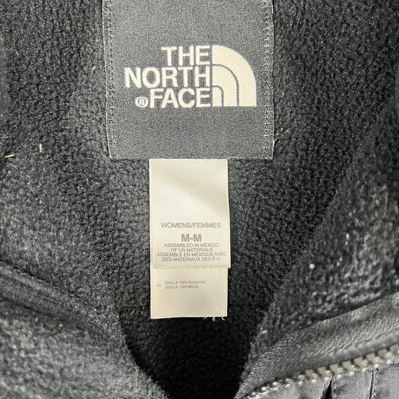 Y2K North Face Denali Fleece Jacket Womans Medium Armpit Zip Black Retro 2000s - Picture 4 of 8